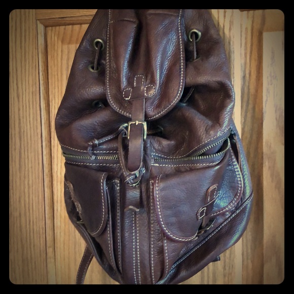 sundance leather backpack